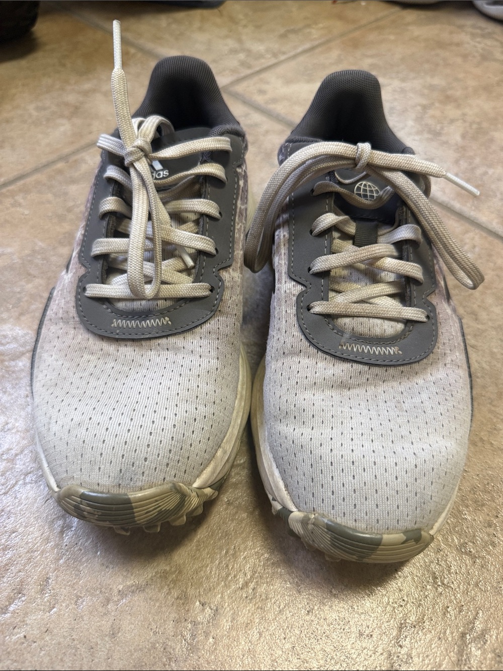 adidas Kids Gray and Dark Gray GOLF shoes